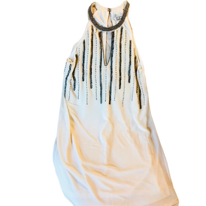 NWT Beaded mini dress, Sz M